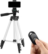 Image of tripod with remove control