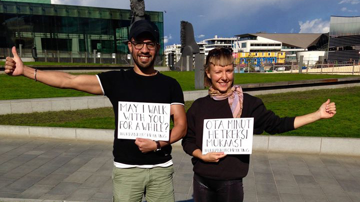 Urban hitchhikers in Helsinki