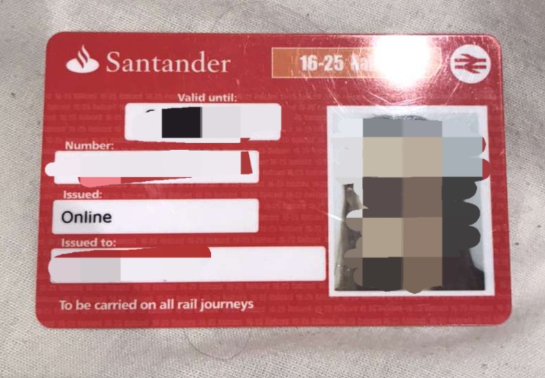 Santander 16-25 railcard