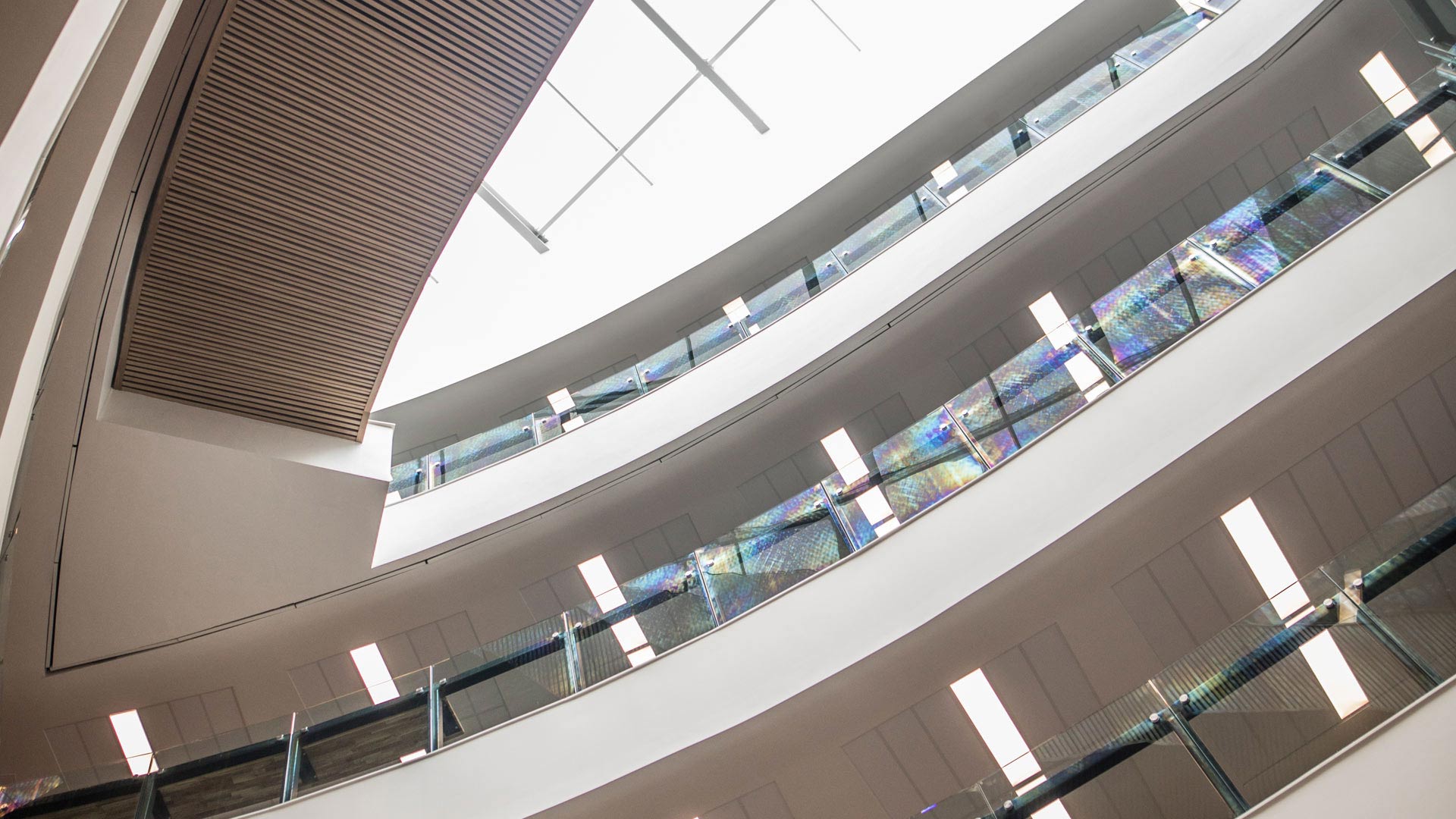 Interior of the Oastler Building, Law School and the School of Music, Humanities and Media