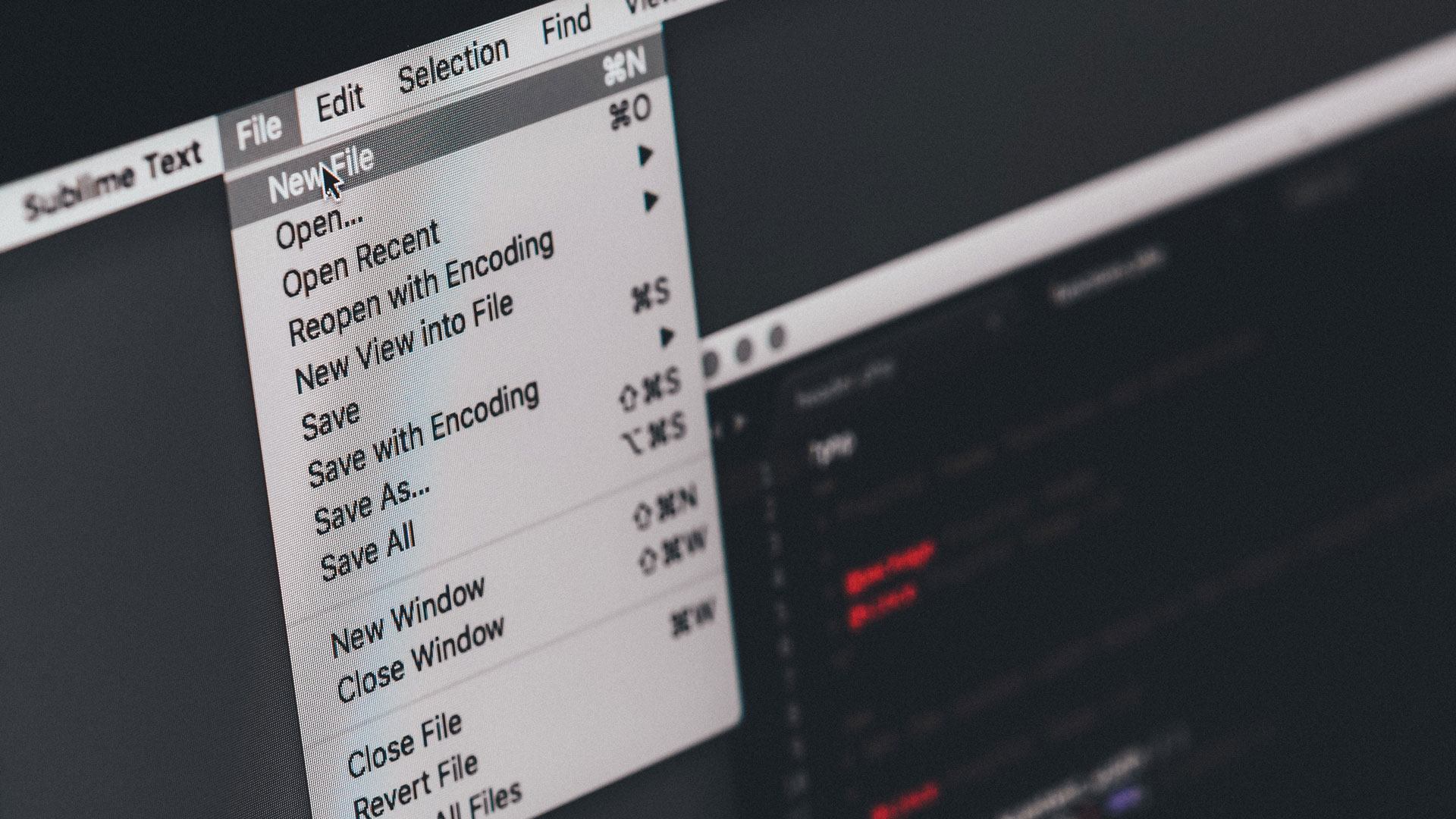 Generic Pic of text editor