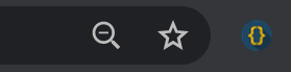 Screenshot showing WiDR Icon in Chrome toolbar