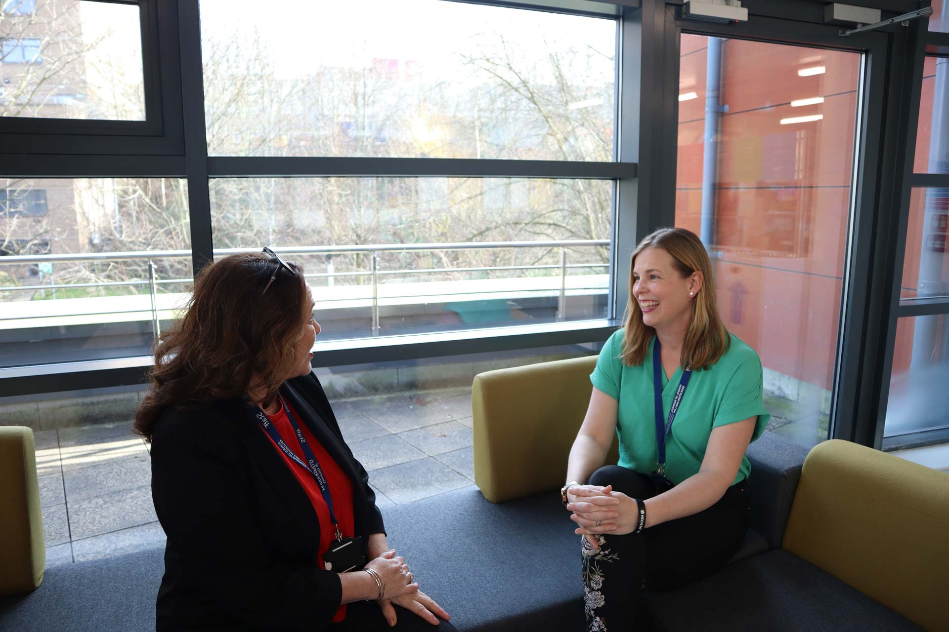 Keeley Hutton & Lisa Hall candid group photo
