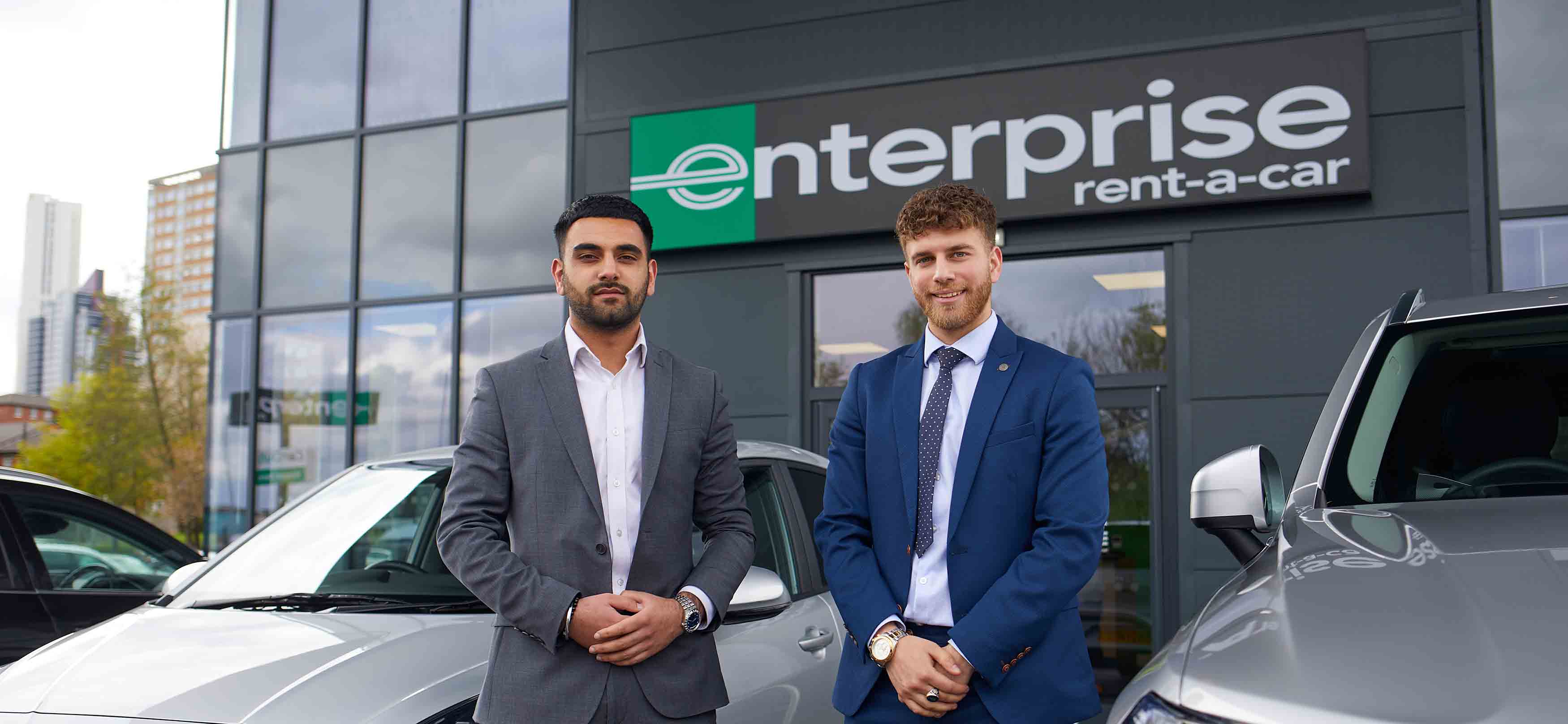 Aman and Omar on placement at Enterprise 