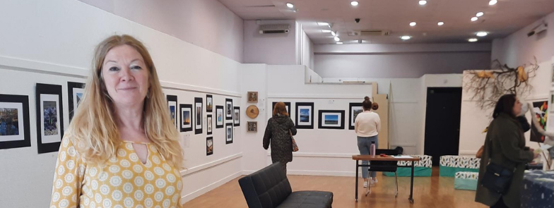 Dr Fiona Cheetham at The People’s Art Exhibition