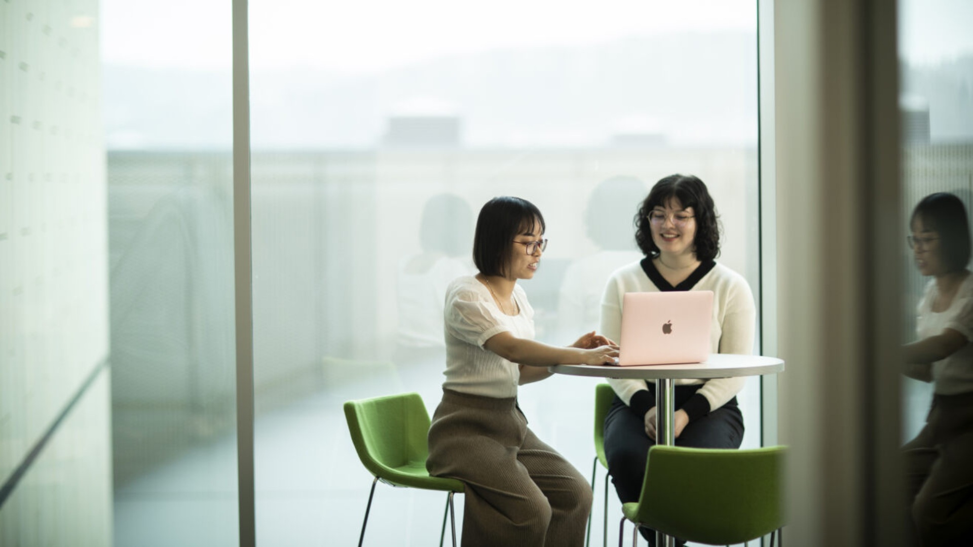 Students studying together