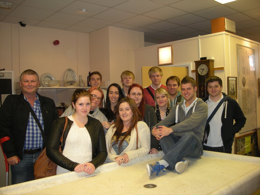 ‘Hands on History’ students at the Mental Health Museum