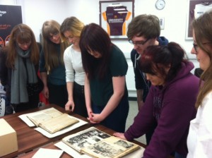 Encountering the Whitley scrapbooks in Heritage Quay.