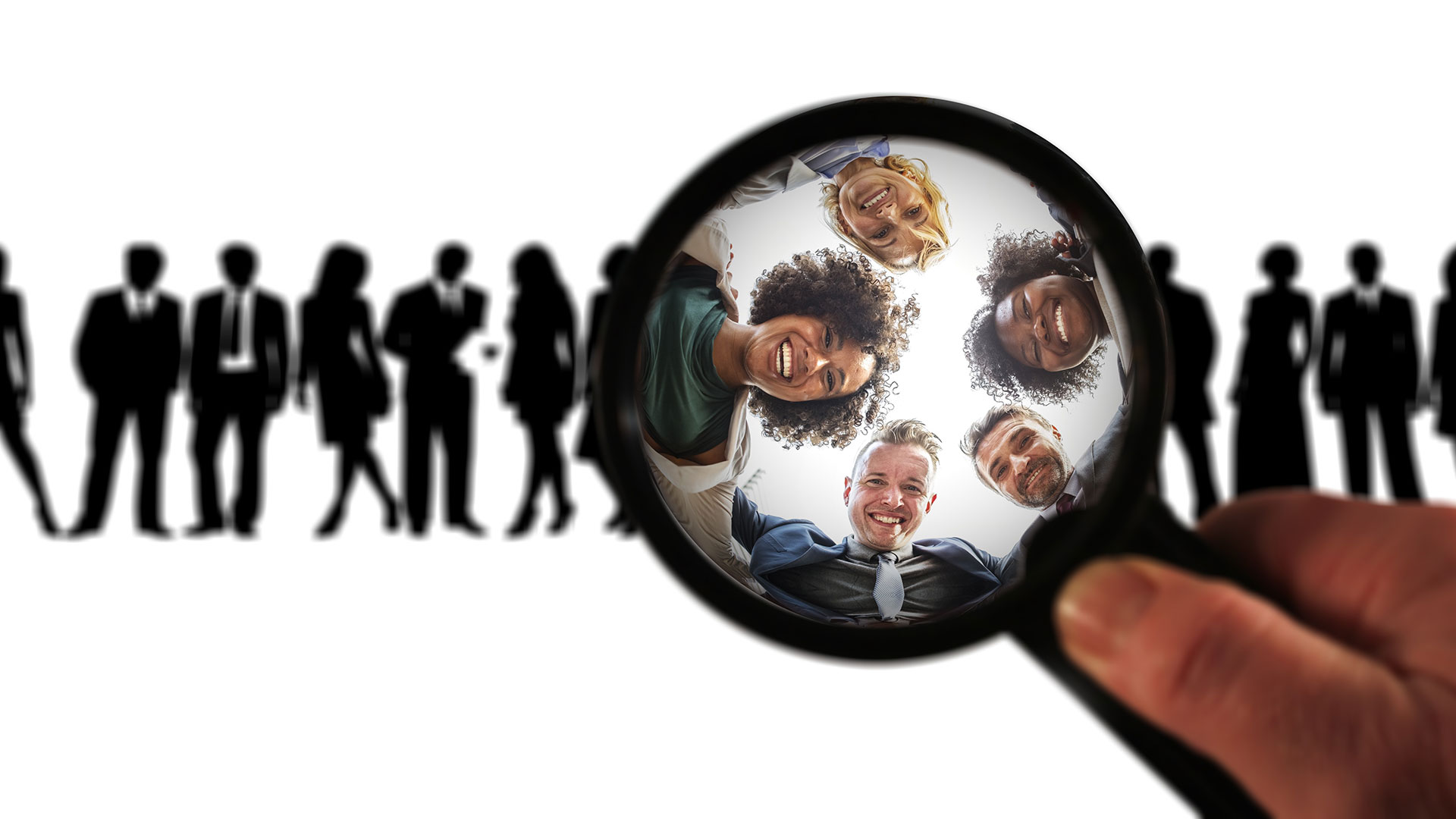 Magnifying glass inspection