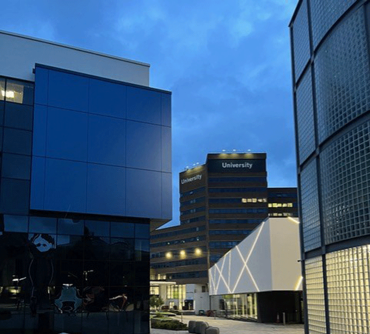 final year blog - campus at night