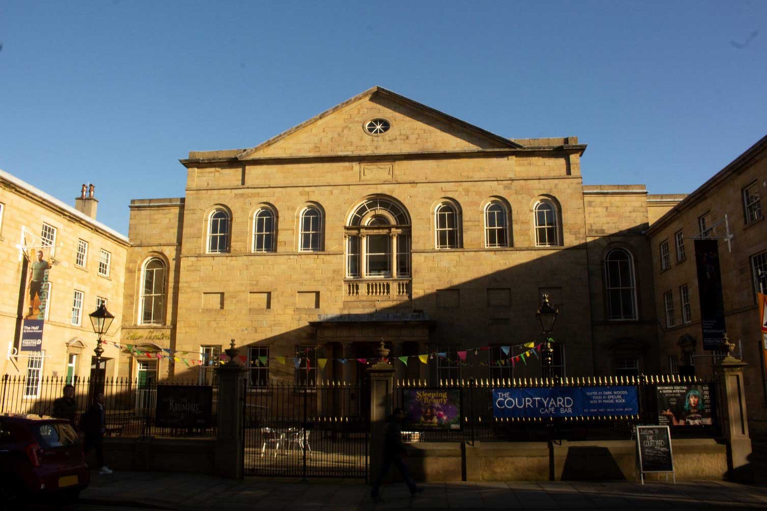 Lawrence Batley Theatre with shadow