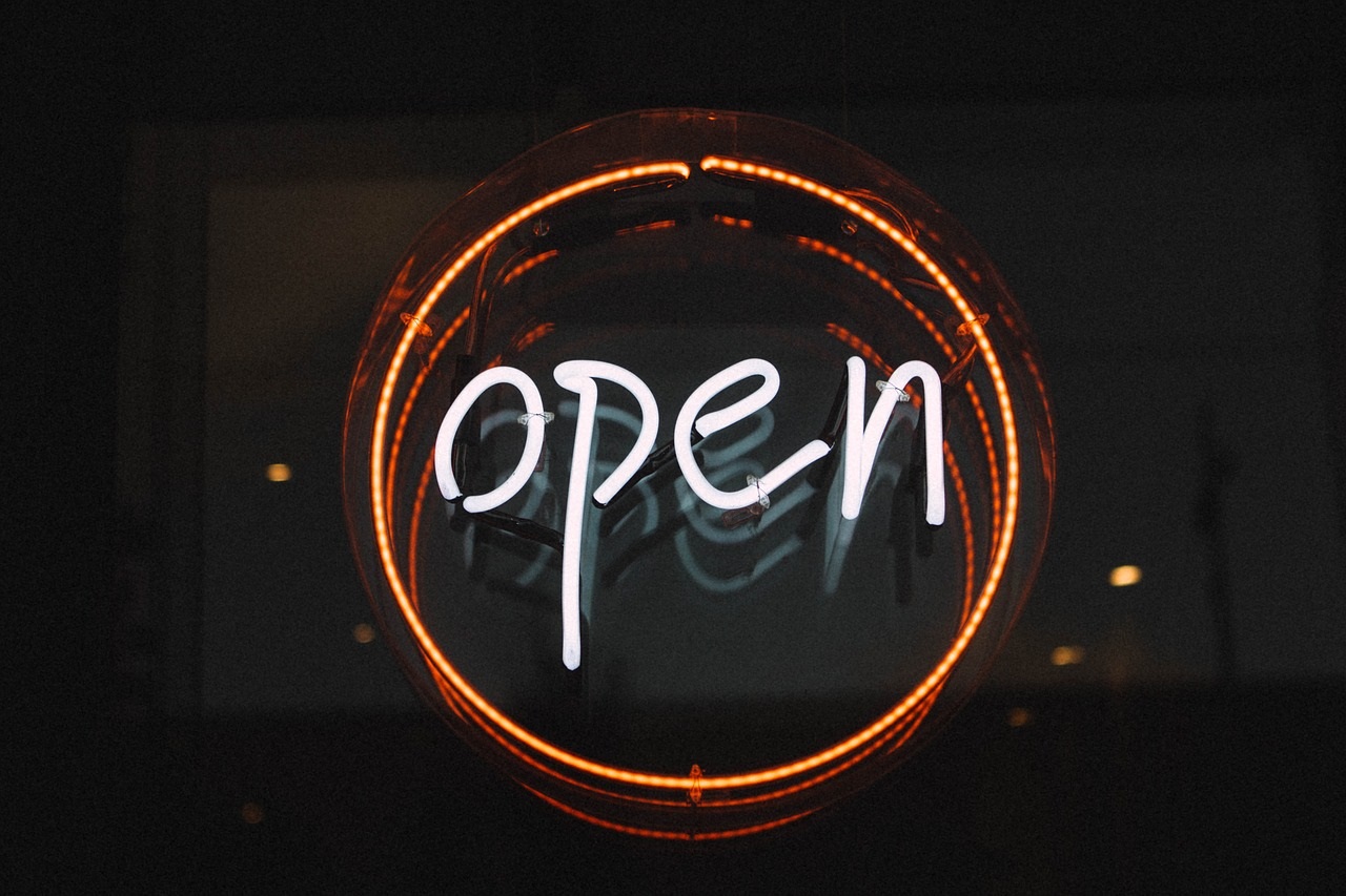 Open sign