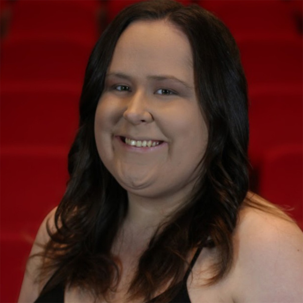 Student chelsea in a theatre environment
