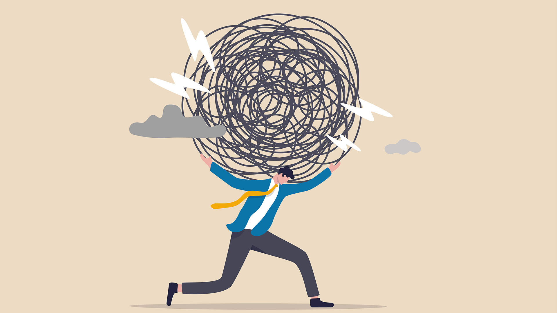 An illustration of anxiety. Photo credit: AdobeStock_422691755