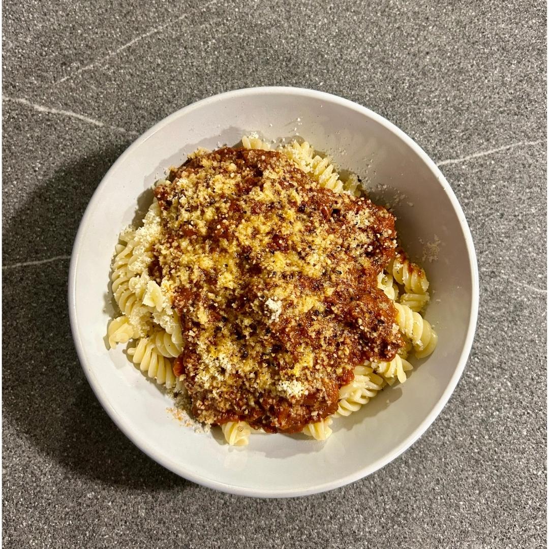 a bowl of pasta