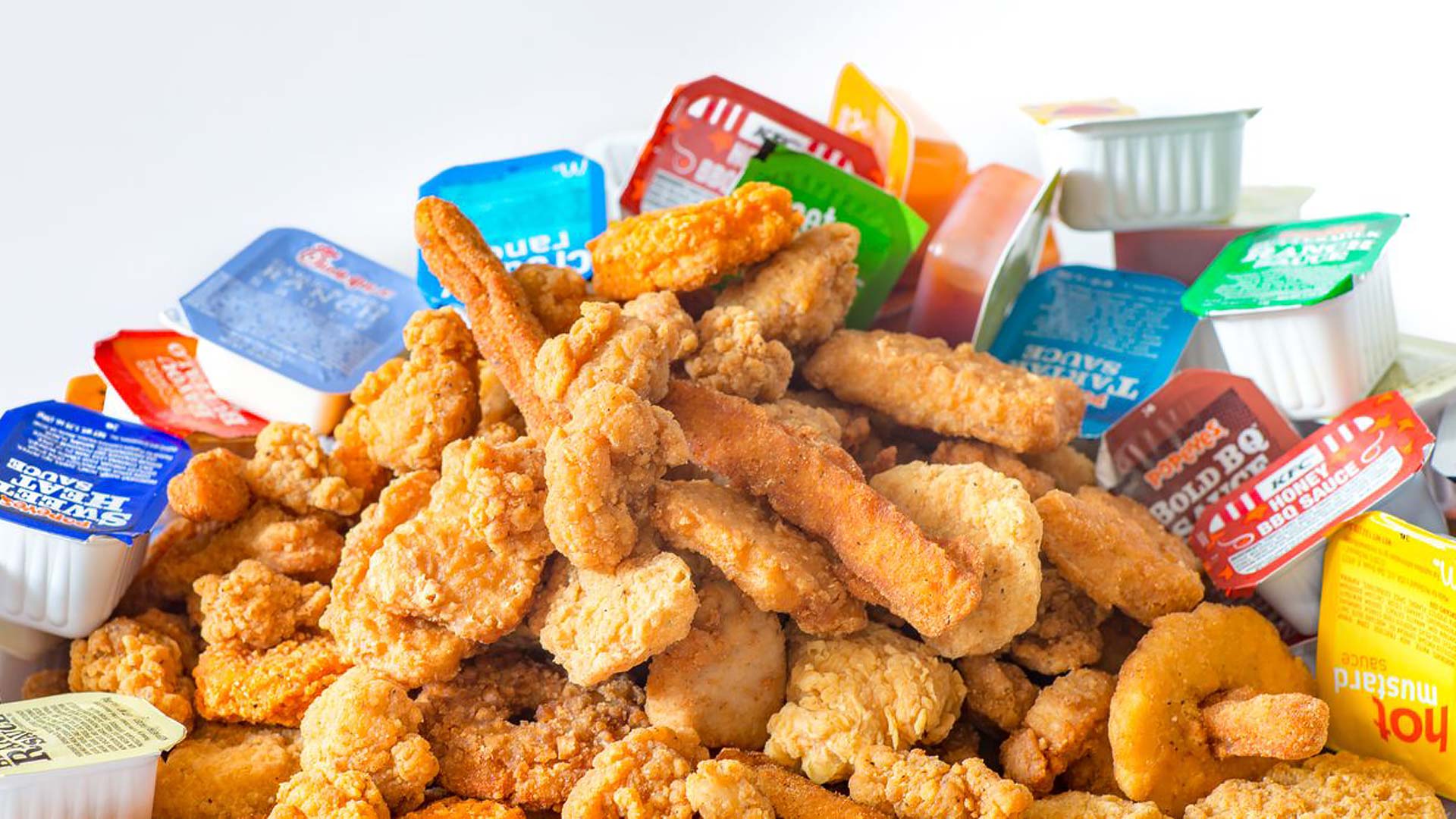 Fast food and chicken nuggets