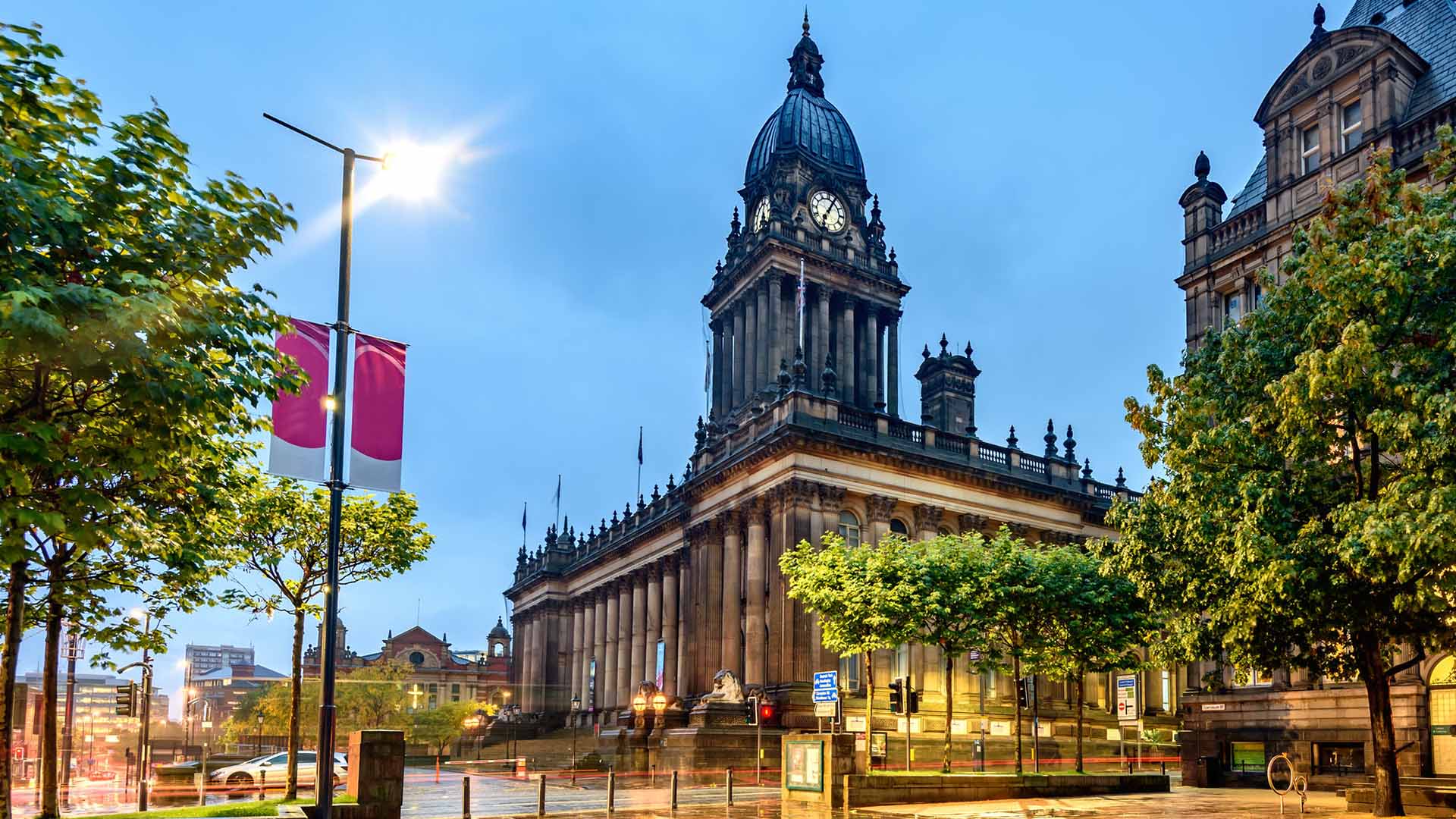 Leeds town hall on The Headrow