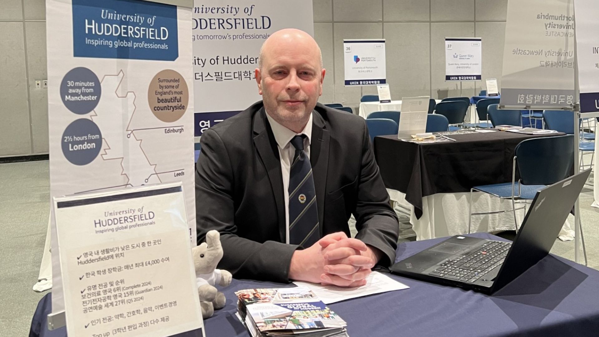 Adrian Jarvis at a recruitment event