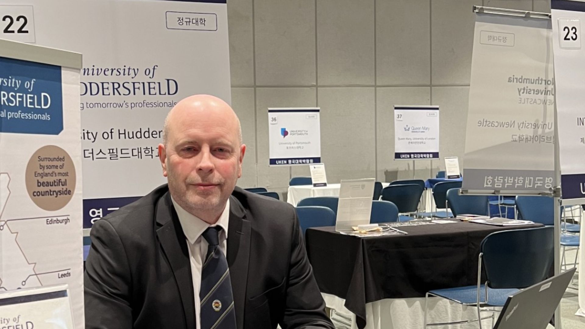 Adrian Jarvis at a recruitment event