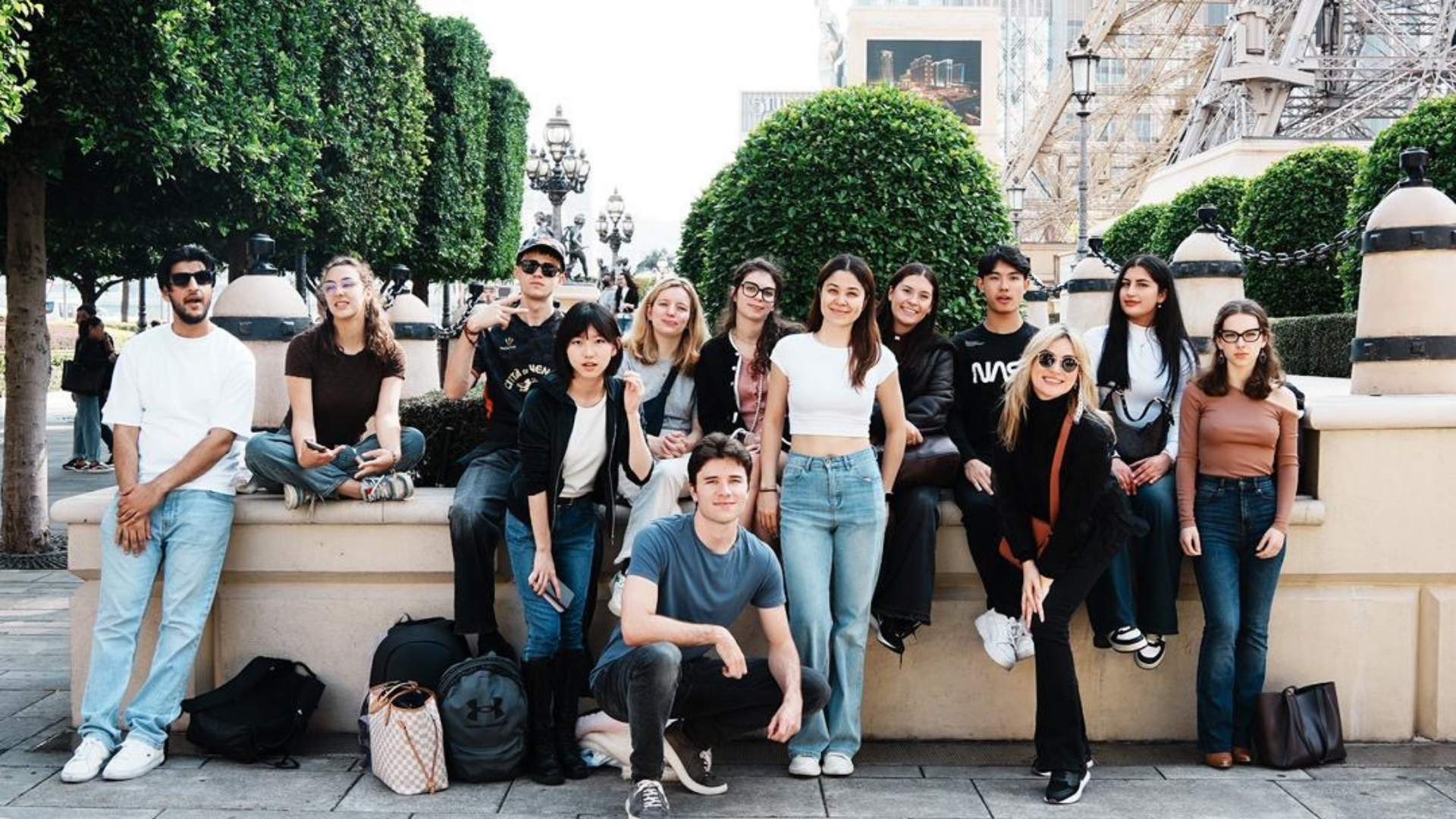 Photograph of exchange students in Macau