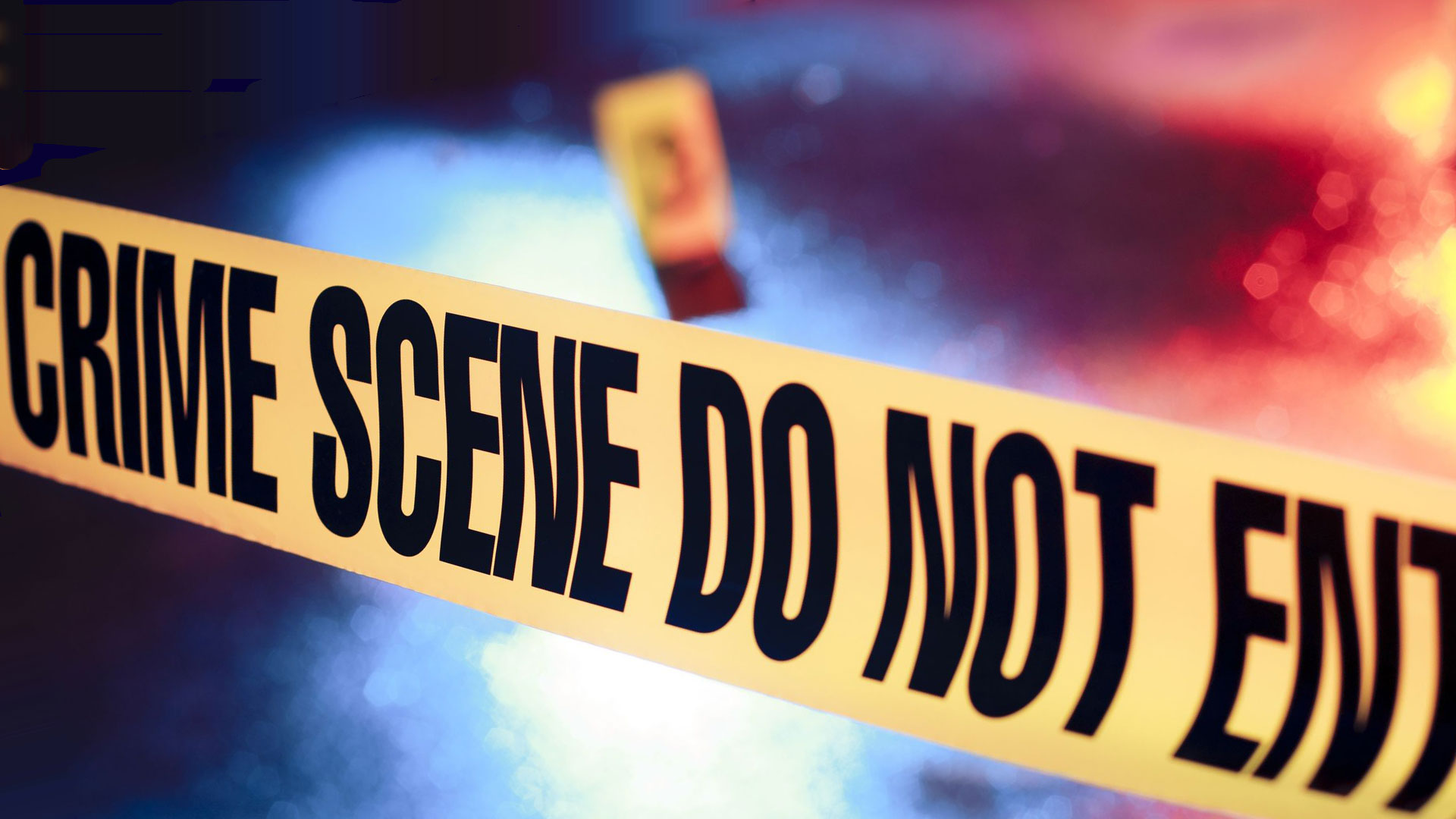'Crime scene do not enter' sign